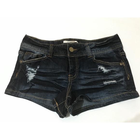 2.1 DENIM | NWOT - Distressed Shorts -- 27 - Picture 1 of 6